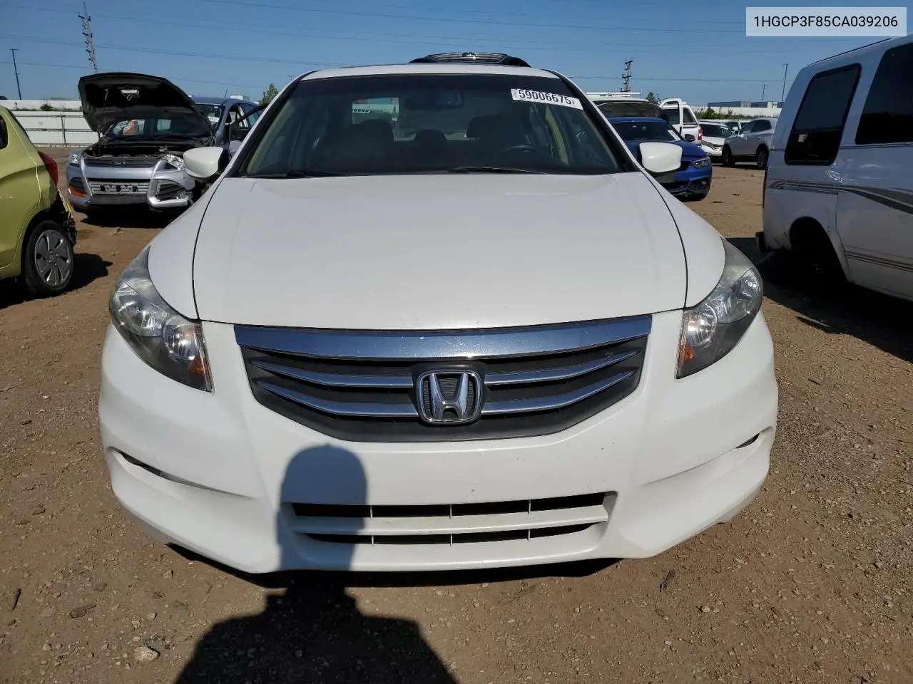 2012 Honda Accord Exl VIN: 1HGCP3F85CA039206 Lot: 59006675