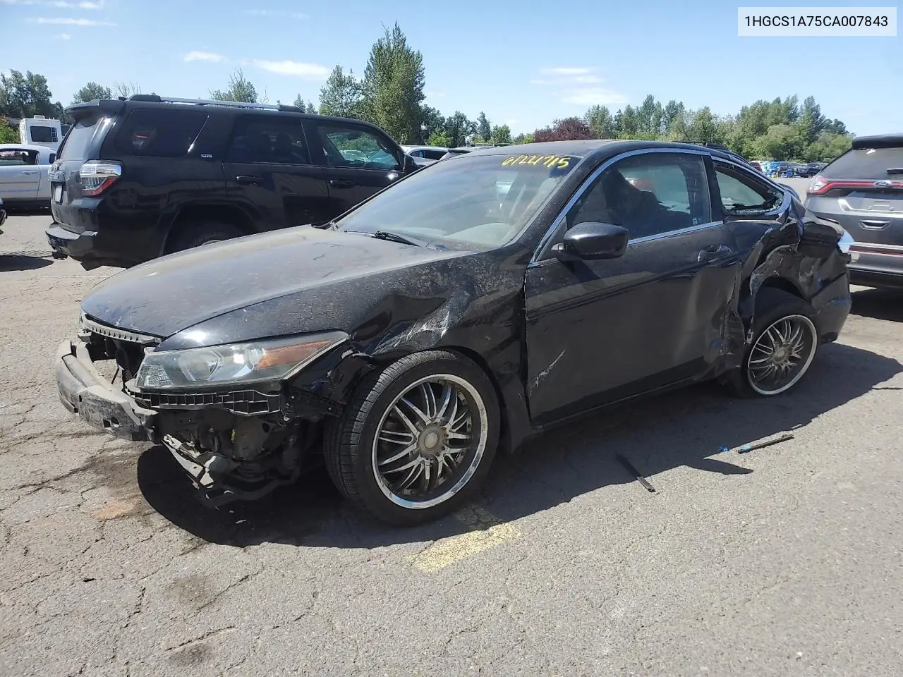 2012 Honda Accord Ex VIN: 1HGCS1A75CA007843 Lot: 61221715