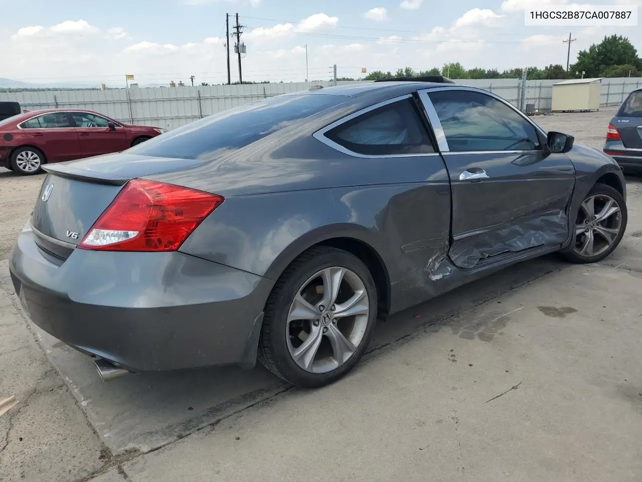 2012 Honda Accord Exl VIN: 1HGCS2B87CA007887 Lot: 63019655