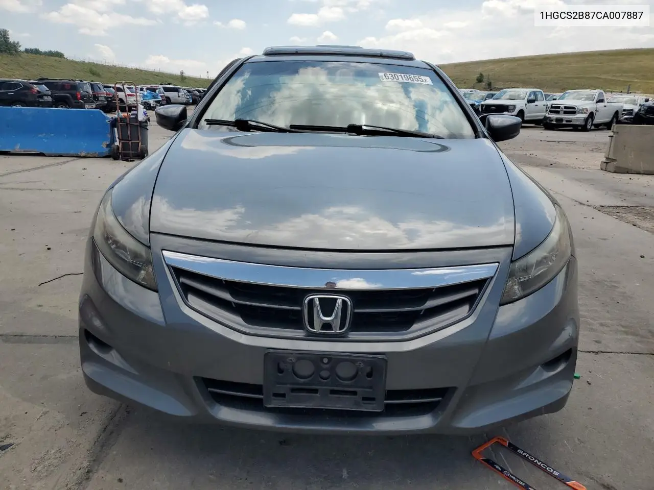2012 Honda Accord Exl VIN: 1HGCS2B87CA007887 Lot: 63019655