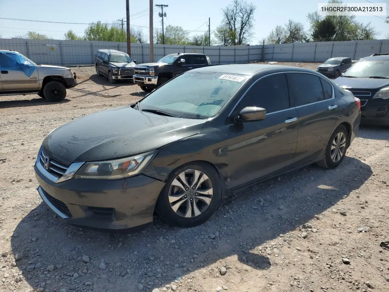 2013 Honda Accord Lx VIN: 1HGCR2F30DA212513 Lot: 51141875