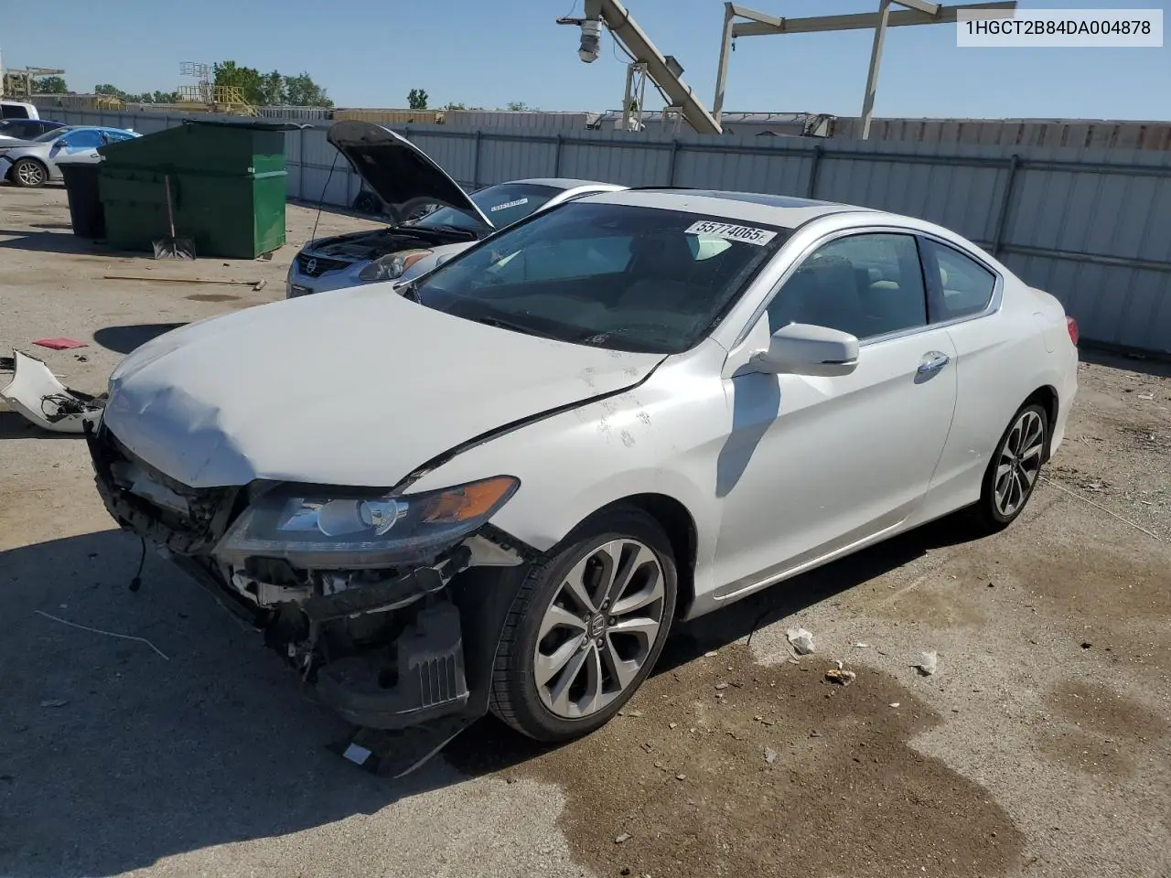 2013 Honda Accord Exl VIN: 1HGCT2B84DA004878 Lot: 55774065