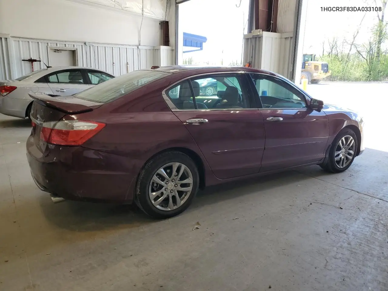 2013 Honda Accord Exl VIN: 1HGCR3F83DA033108 Lot: 57144185