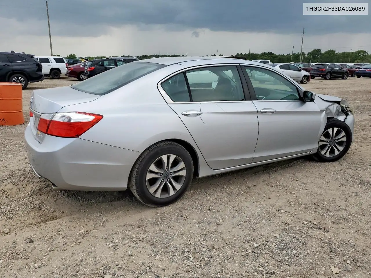 2013 Honda Accord Lx VIN: 1HGCR2F33DA026089 Lot: 63081285