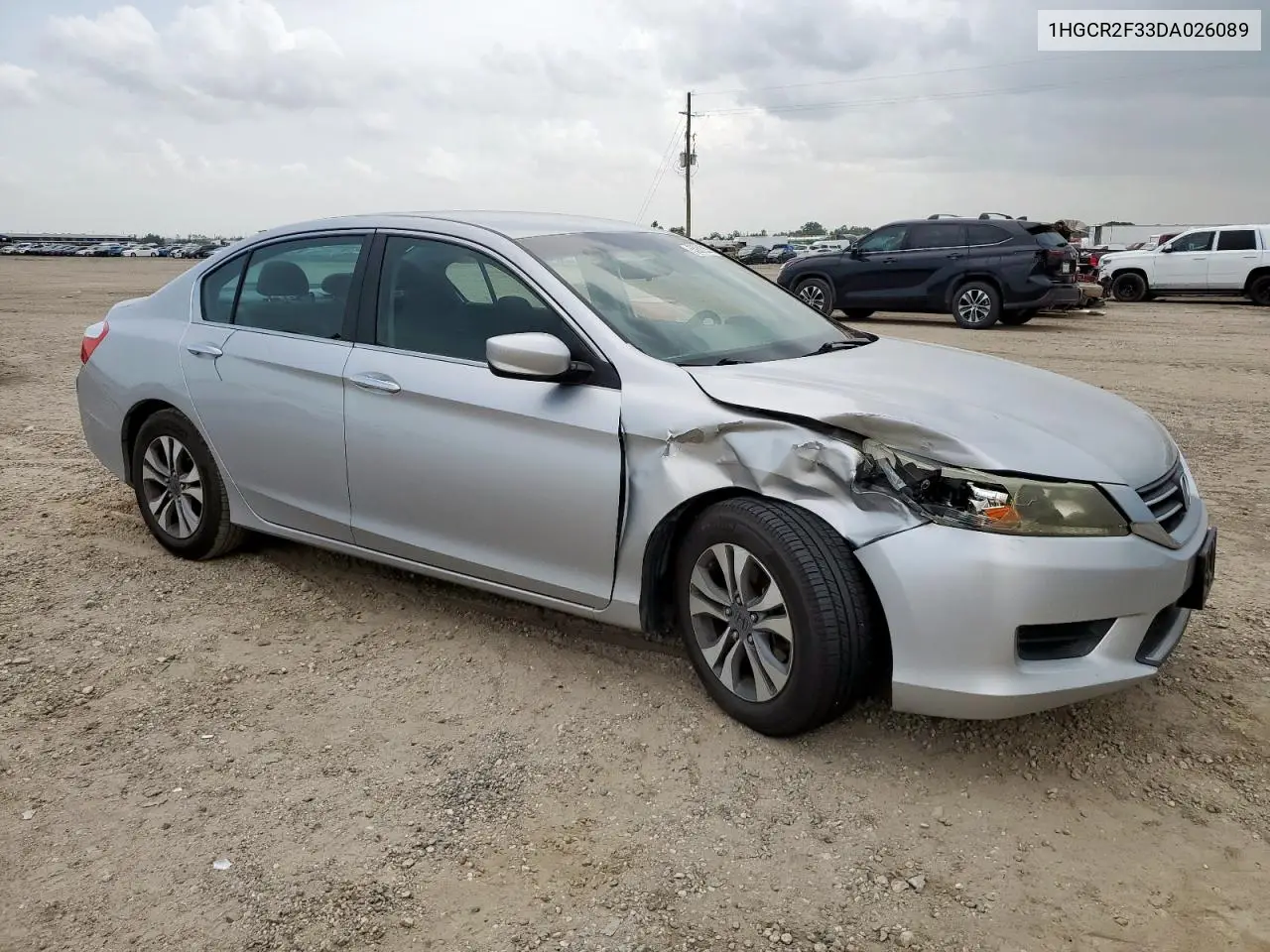 2013 Honda Accord Lx VIN: 1HGCR2F33DA026089 Lot: 63081285