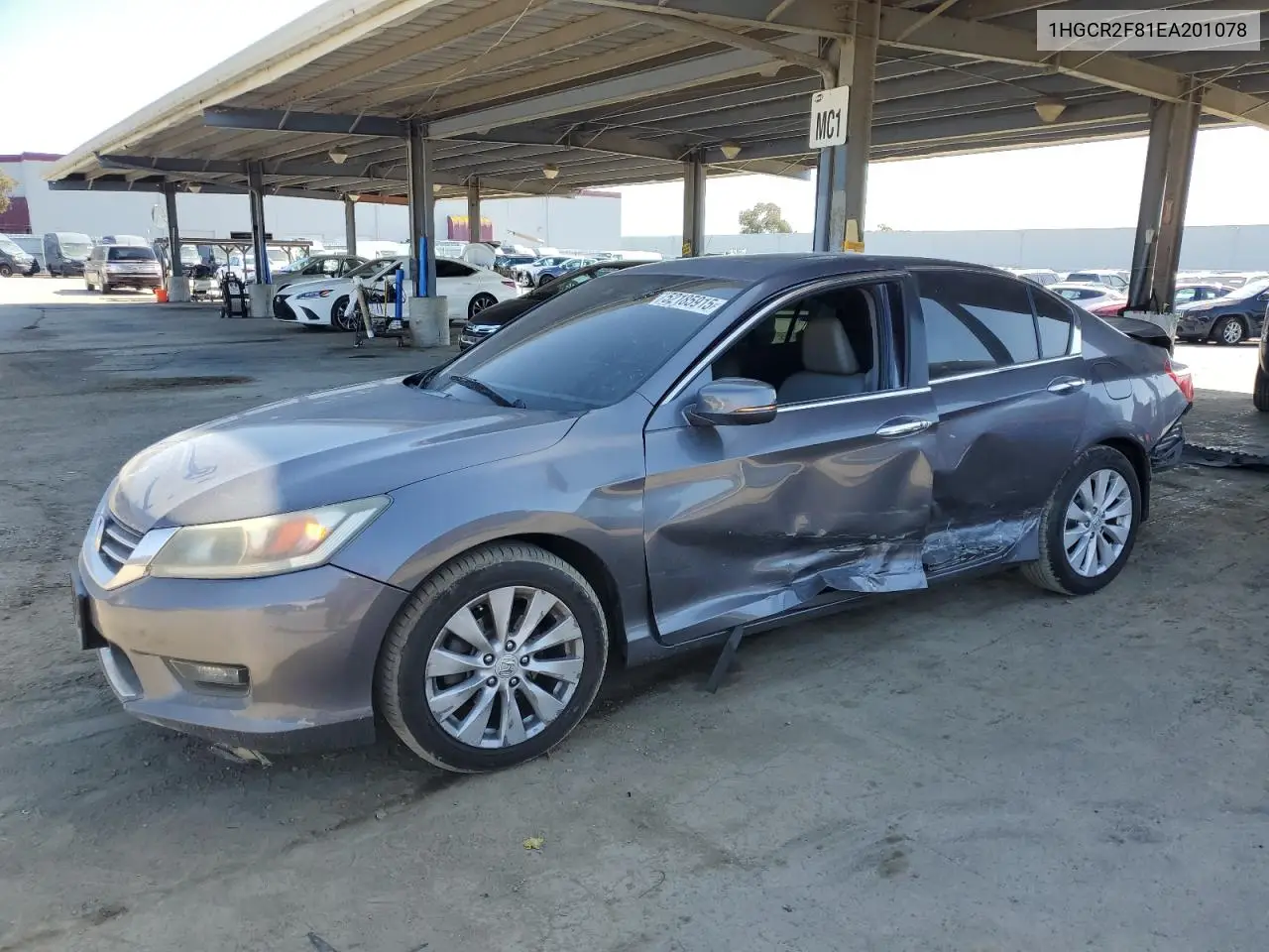 2014 Honda Accord Exl VIN: 1HGCR2F81EA201078 Lot: 52185915