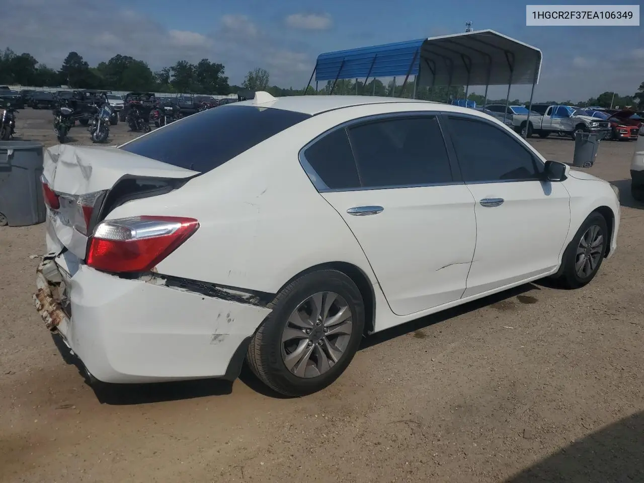 2014 Honda Accord Lx VIN: 1HGCR2F37EA106349 Lot: 54768185