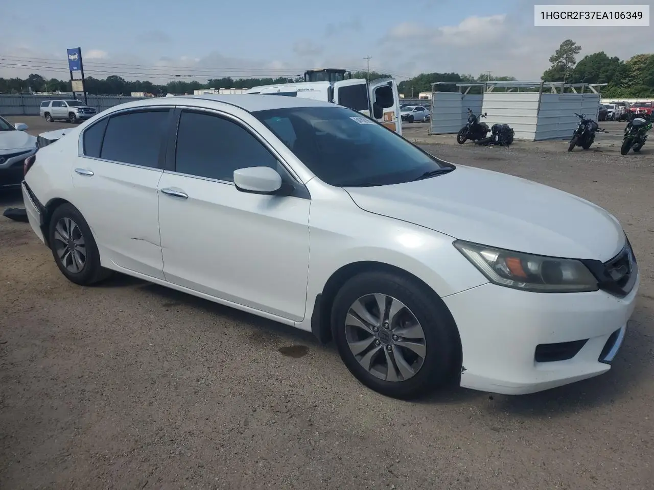 2014 Honda Accord Lx VIN: 1HGCR2F37EA106349 Lot: 54768185