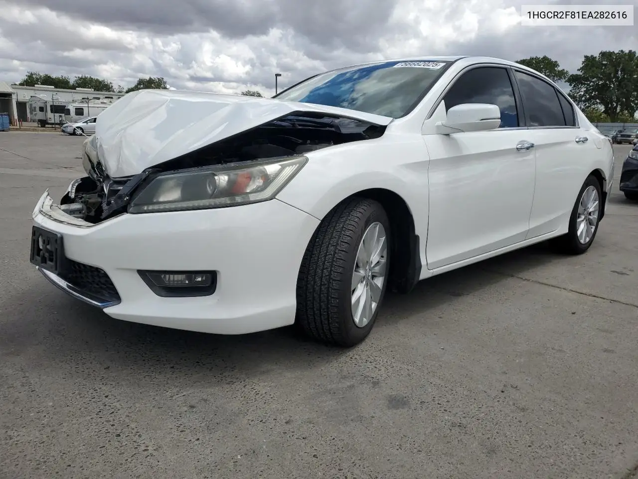 2014 Honda Accord Exl VIN: 1HGCR2F81EA282616 Lot: 56682025