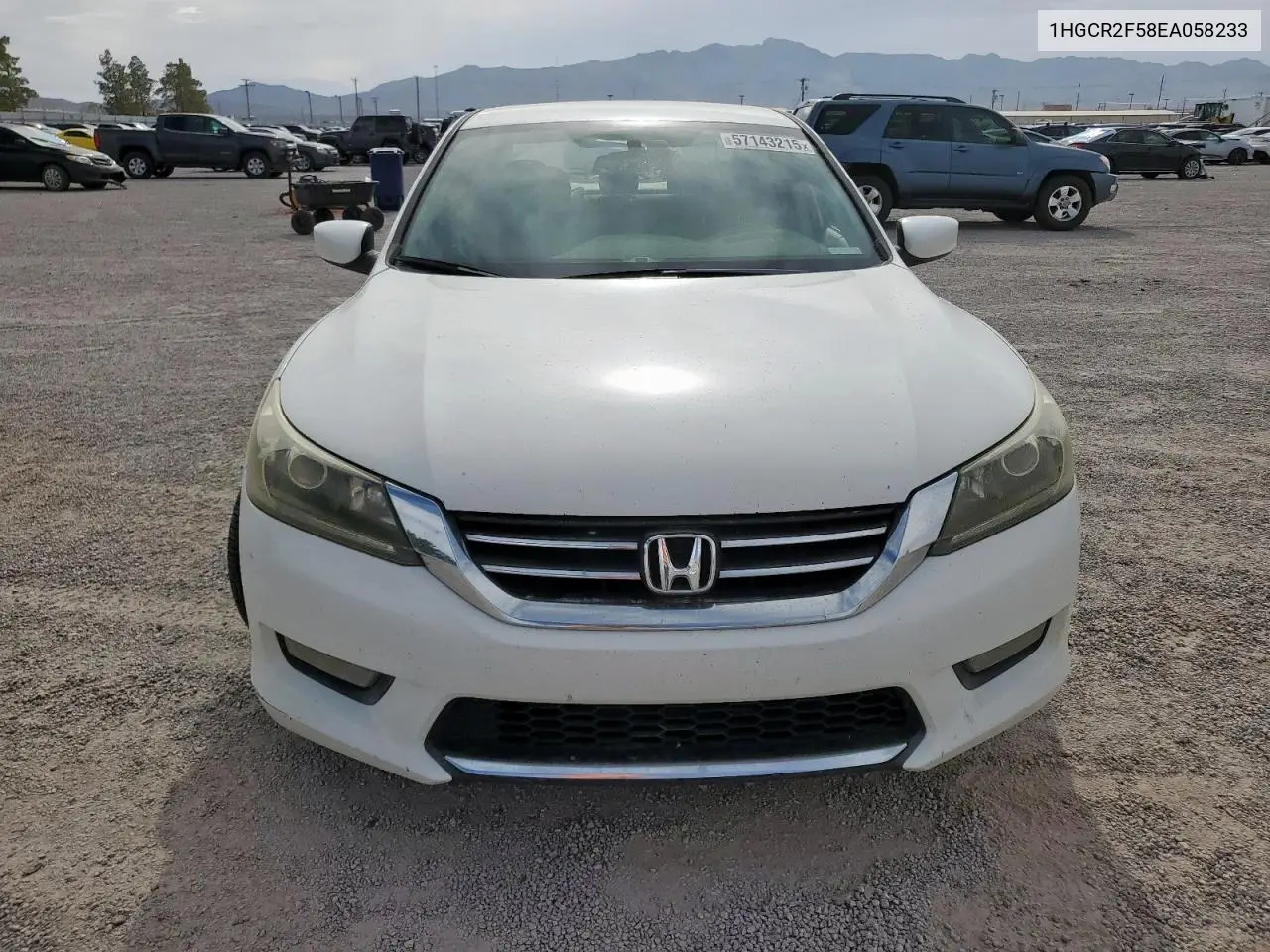 2014 Honda Accord Sport VIN: 1HGCR2F58EA058233 Lot: 57143215