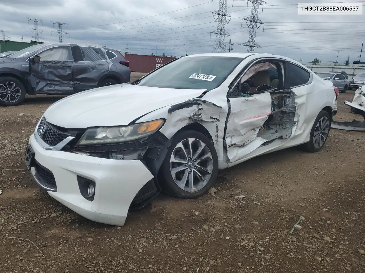 2014 Honda Accord Exl VIN: 1HGCT2B88EA006537 Lot: 62411805