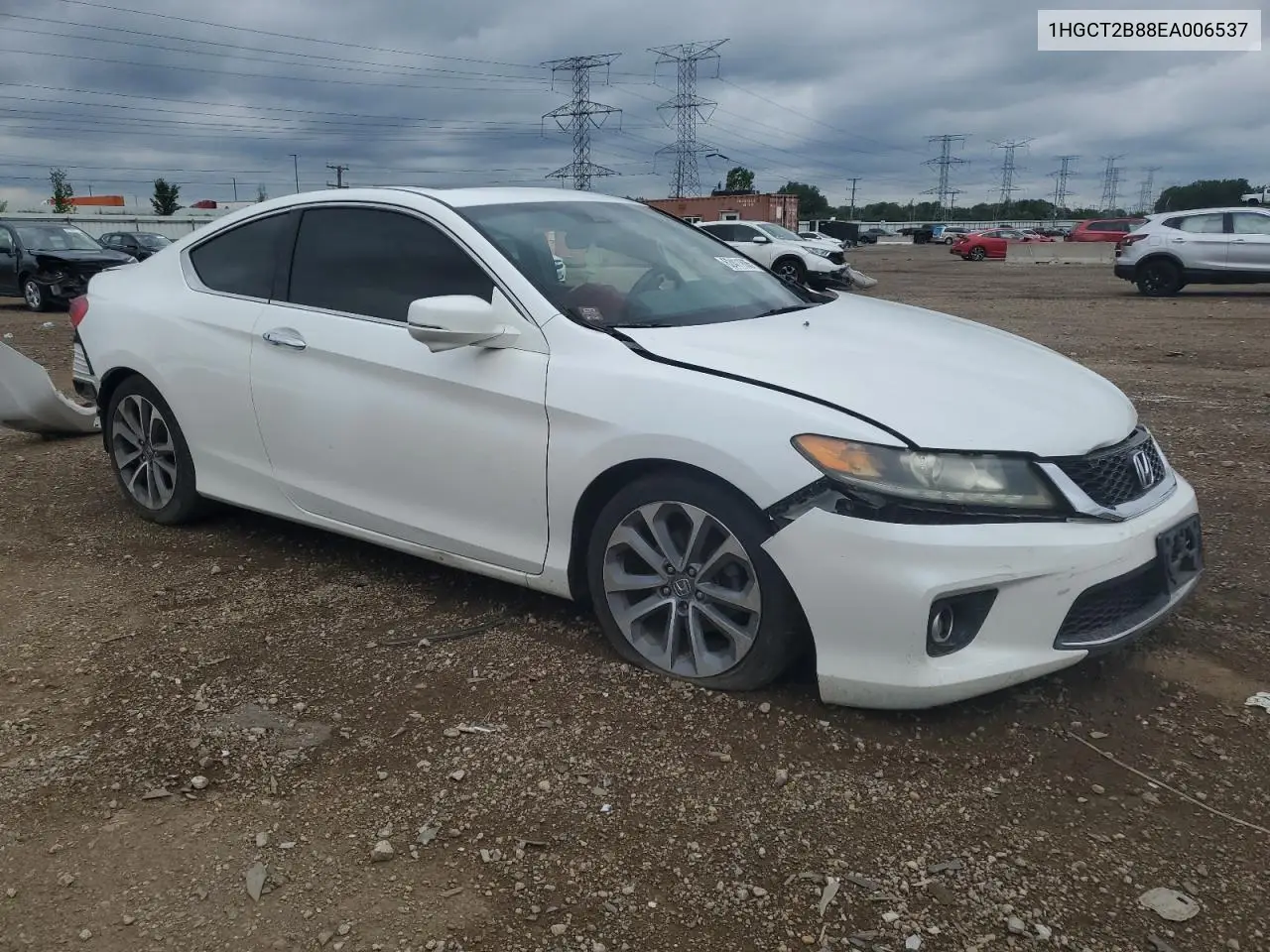 2014 Honda Accord Exl VIN: 1HGCT2B88EA006537 Lot: 62411805