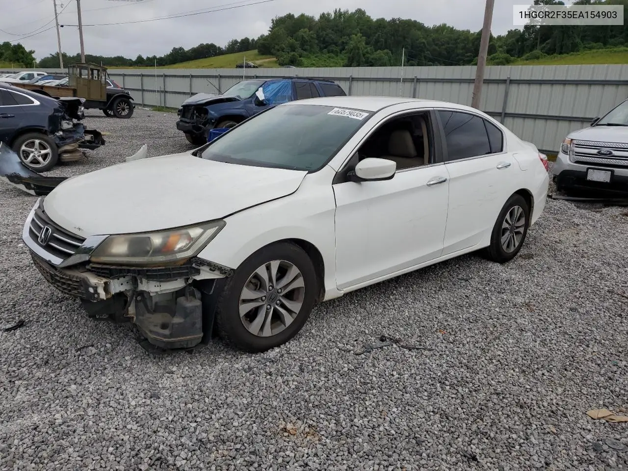 2014 Honda Accord Lx VIN: 1HGCR2F35EA154903 Lot: 62579035