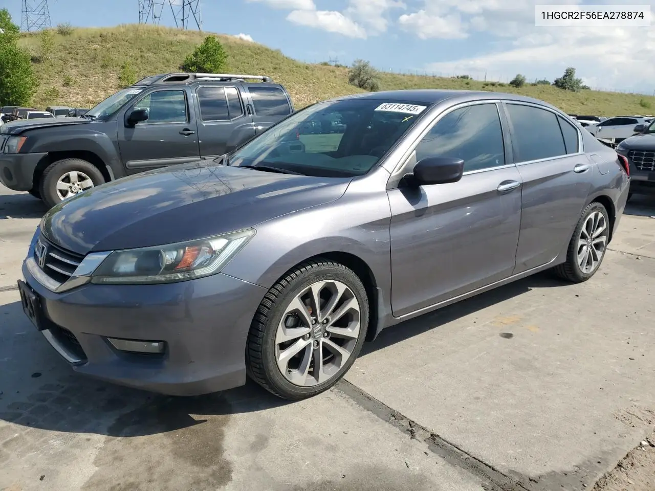 2014 Honda Accord Sport VIN: 1HGCR2F56EA278874 Lot: 63114745