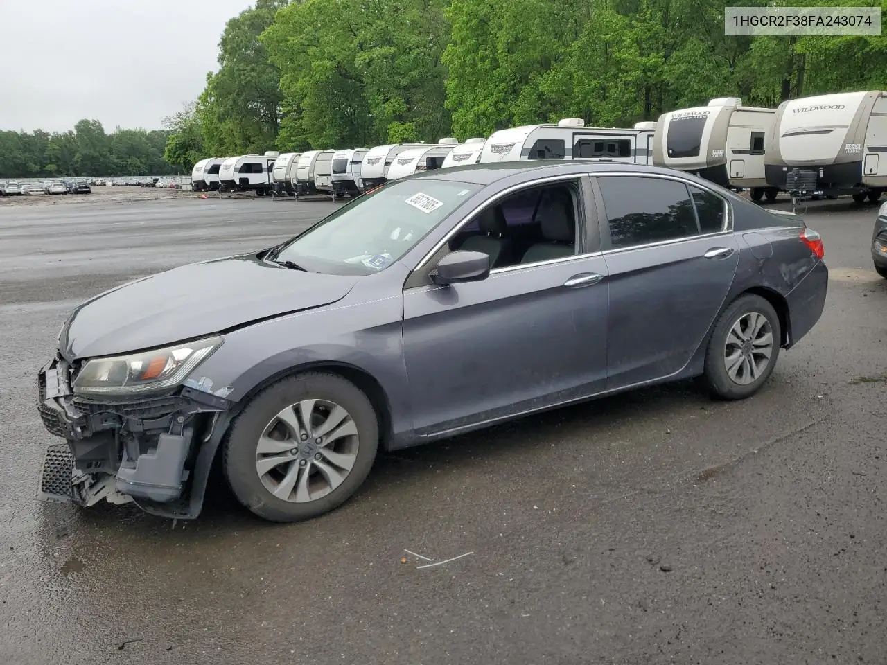 2015 Honda Accord Lx VIN: 1HGCR2F38FA243074 Lot: 56571585