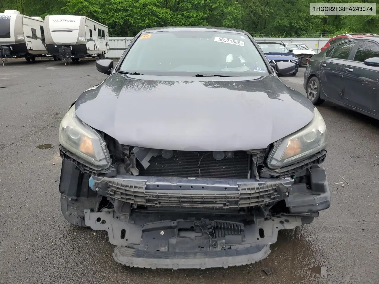 2015 Honda Accord Lx VIN: 1HGCR2F38FA243074 Lot: 56571585