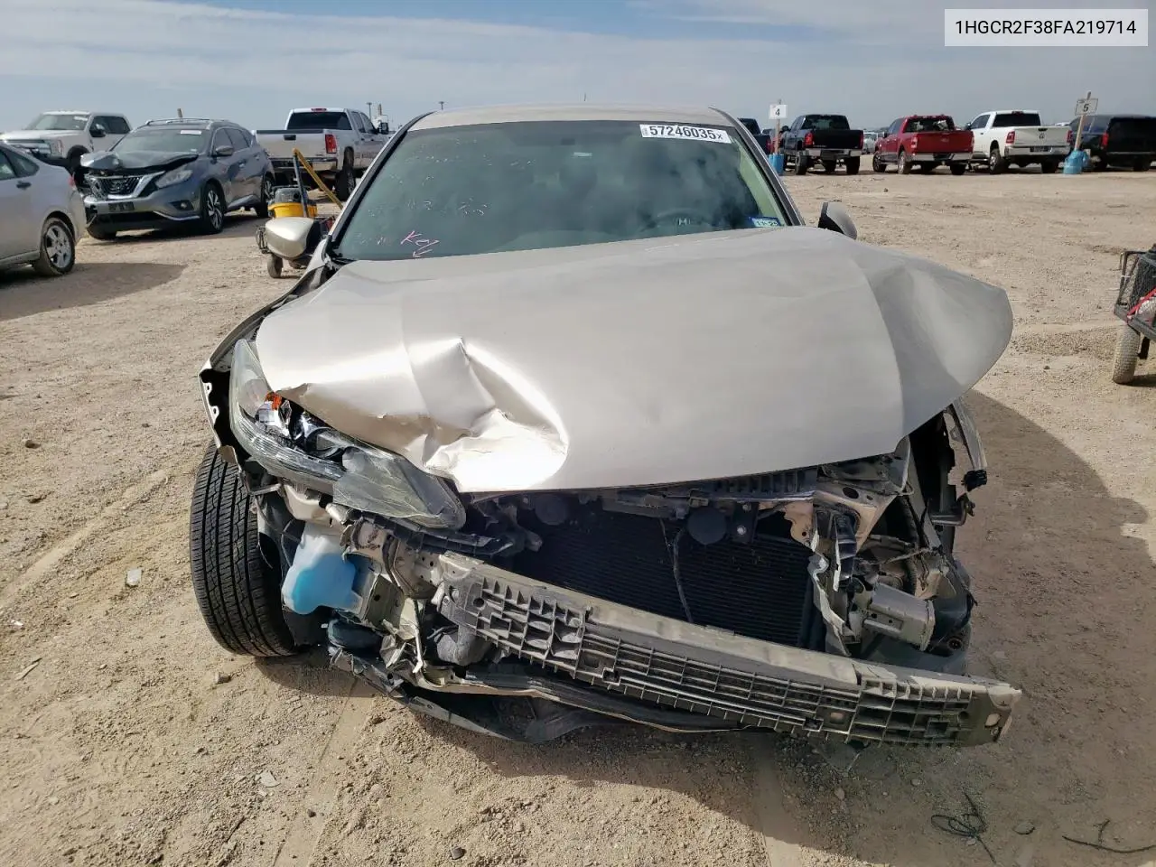 2015 Honda Accord Lx VIN: 1HGCR2F38FA219714 Lot: 57246035