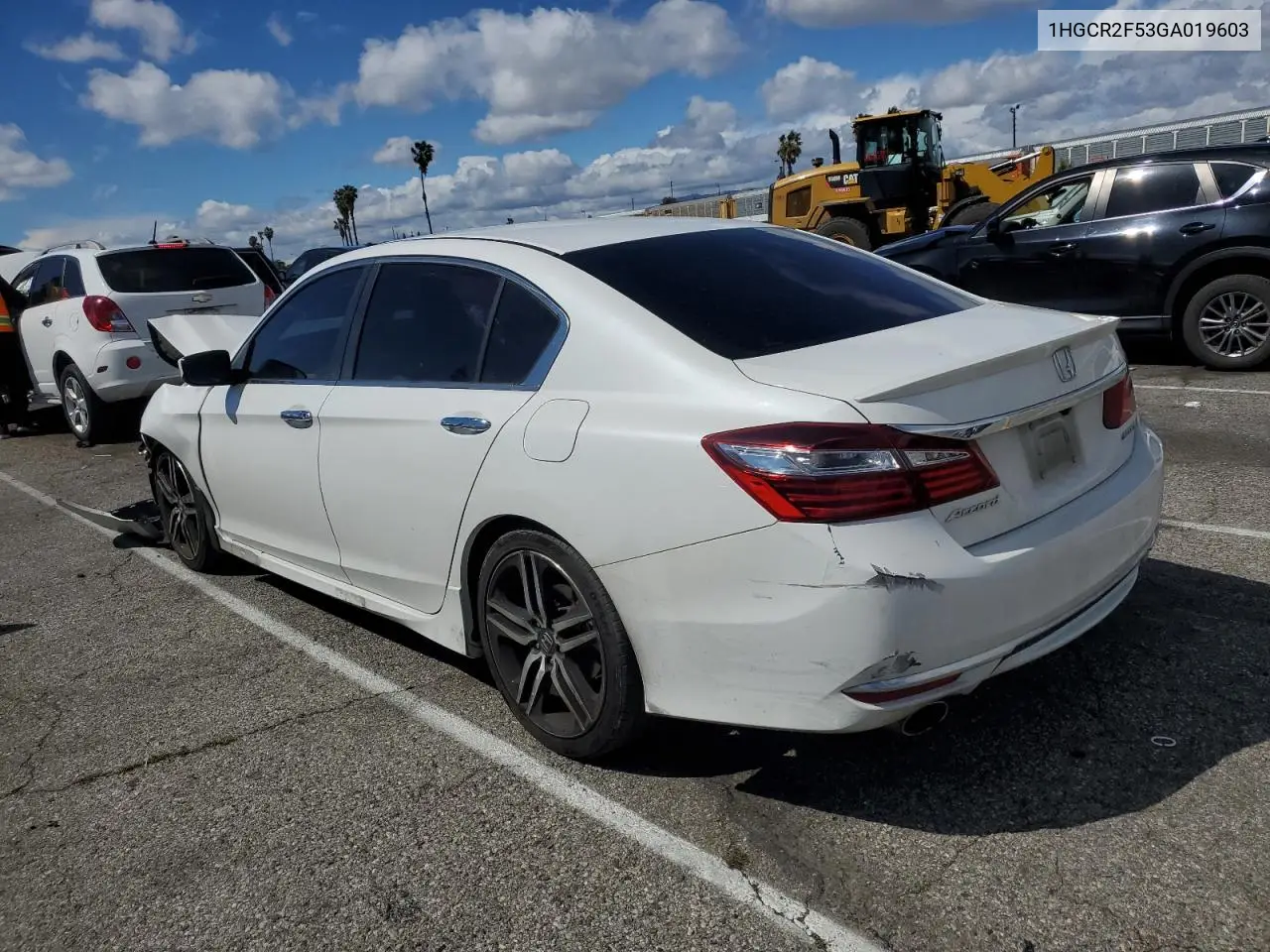 2016 Honda Accord Sport VIN: 1HGCR2F53GA019603 Lot: 48611255