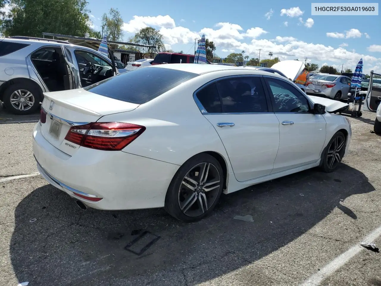 2016 Honda Accord Sport VIN: 1HGCR2F53GA019603 Lot: 48611255