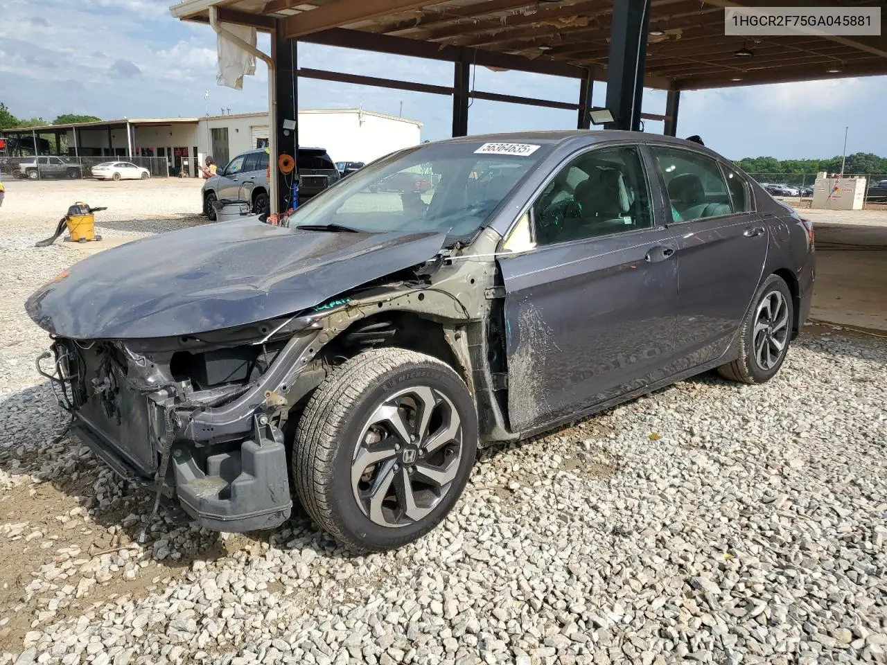 2016 Honda Accord Ex VIN: 1HGCR2F75GA045881 Lot: 56364635