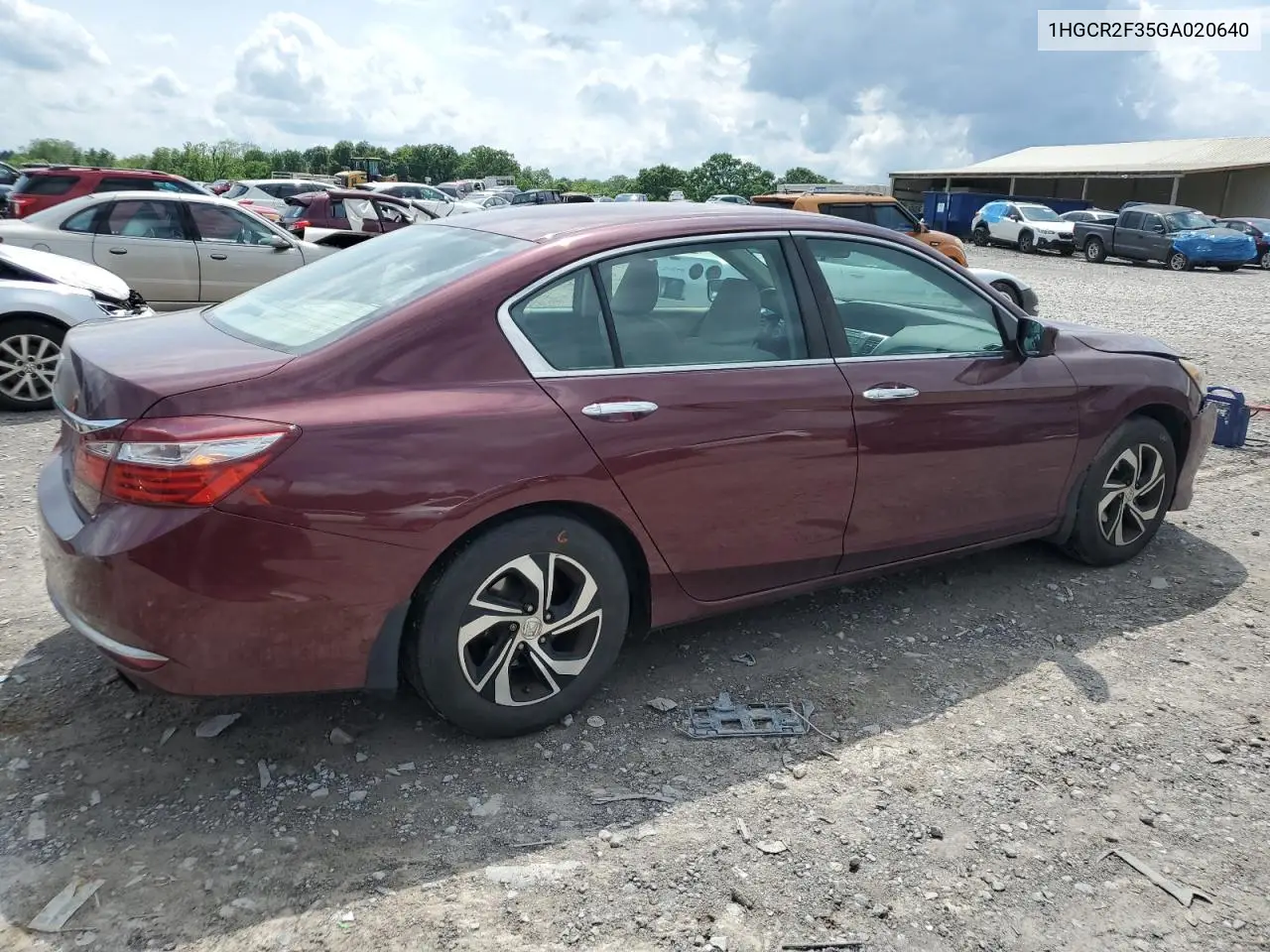 2016 Honda Accord Lx VIN: 1HGCR2F35GA020640 Lot: 56877135