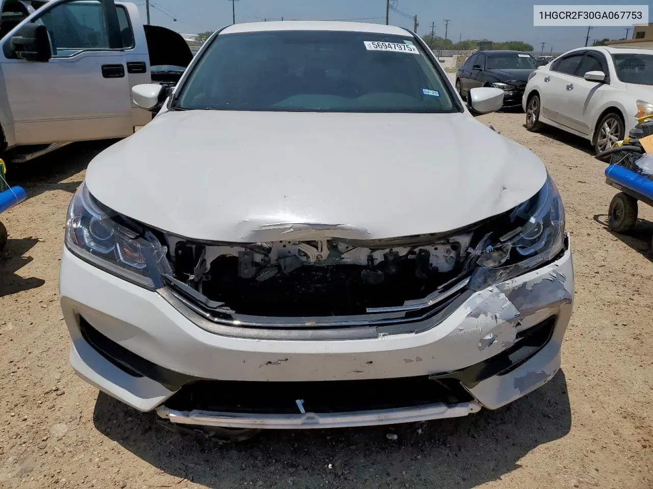 2016 Honda Accord Lx VIN: 1HGCR2F30GA067753 Lot: 56947975