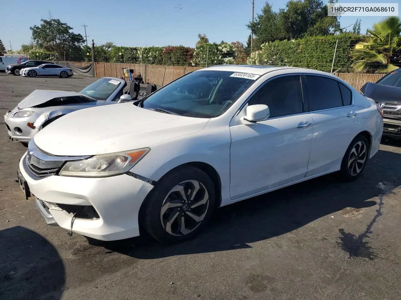 2016 Honda Accord Ex VIN: 1HGCR2F71GA068610 Lot: 63020165
