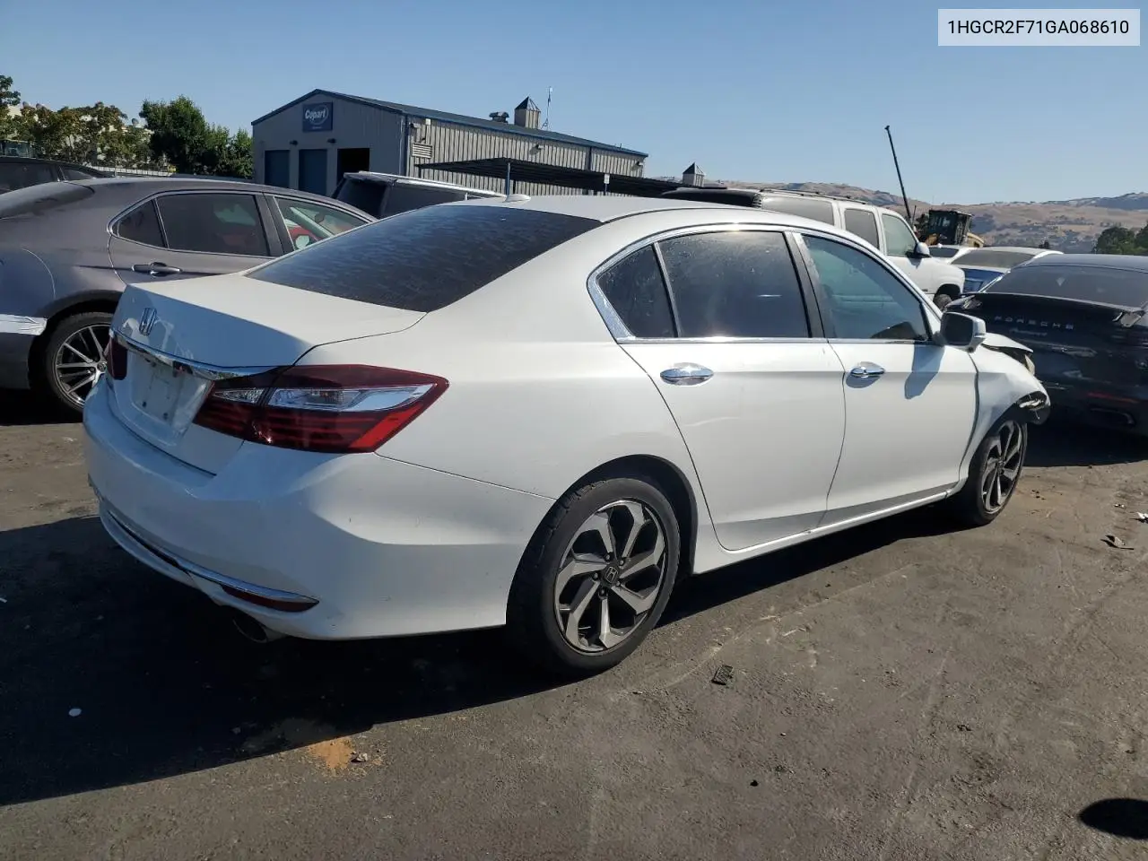 2016 Honda Accord Ex VIN: 1HGCR2F71GA068610 Lot: 63020165