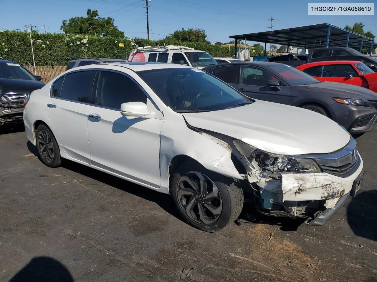 2016 Honda Accord Ex VIN: 1HGCR2F71GA068610 Lot: 63020165