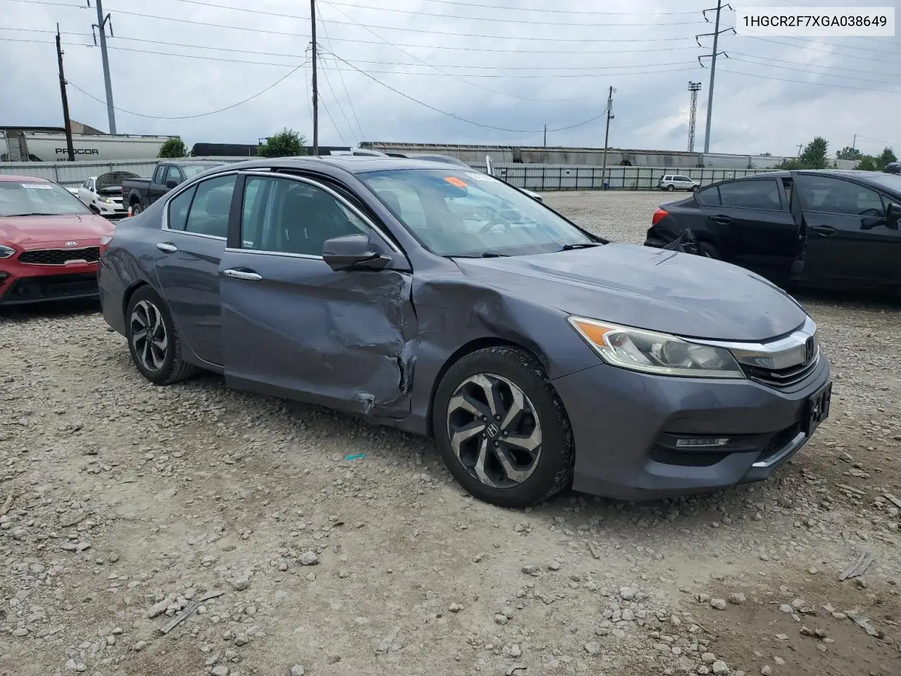 2016 Honda Accord Ex VIN: 1HGCR2F7XGA038649 Lot: 63176875