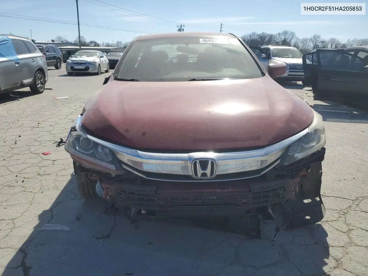 2017 Honda Accord Sport VIN: 1HGCR2F51HA205853 Lot: 46490875