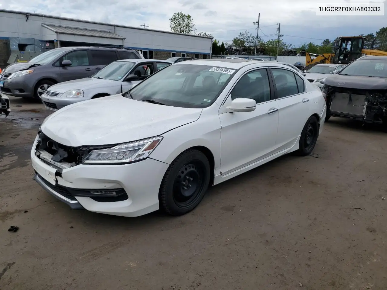 2017 Honda Accord Ex VIN: 1HGCR2F0XHA803332 Lot: 56556955