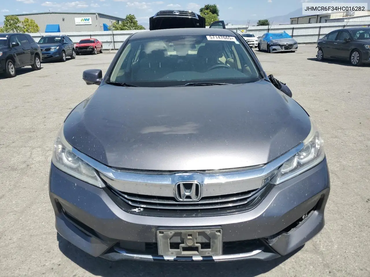 2017 Honda Accord Hybrid VIN: JHMCR6F34HC016282 Lot: 57147665