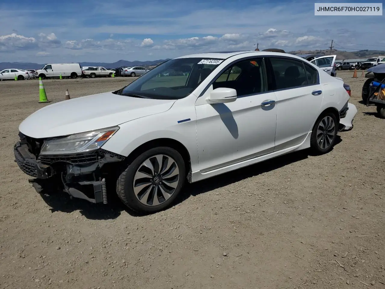 2017 Honda Accord Touring Hybrid VIN: JHMCR6F70HC027119 Lot: 57178205