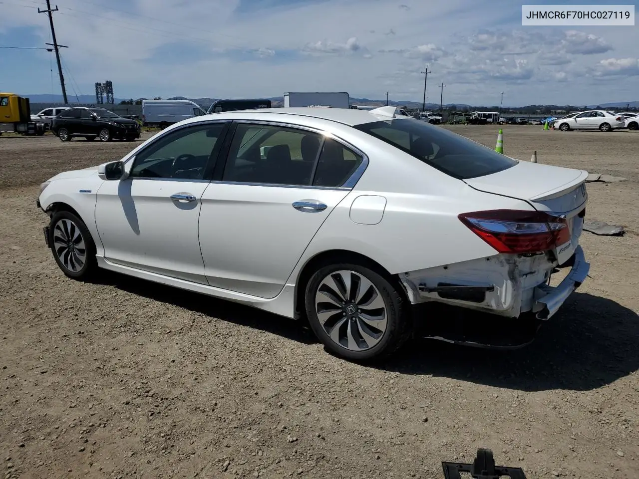 2017 Honda Accord Touring Hybrid VIN: JHMCR6F70HC027119 Lot: 57178205