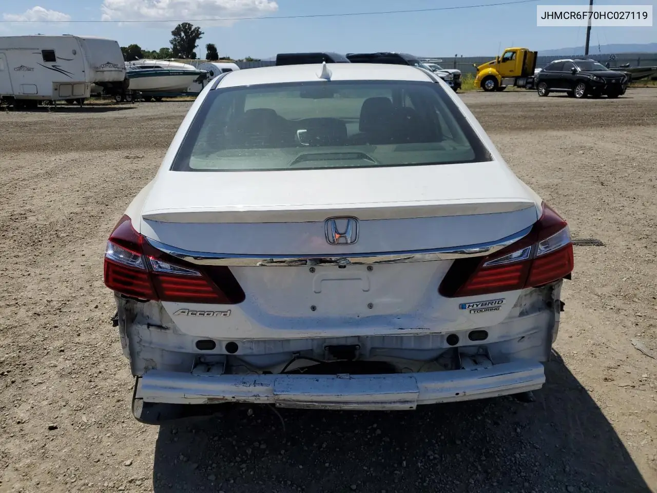 2017 Honda Accord Touring Hybrid VIN: JHMCR6F70HC027119 Lot: 57178205