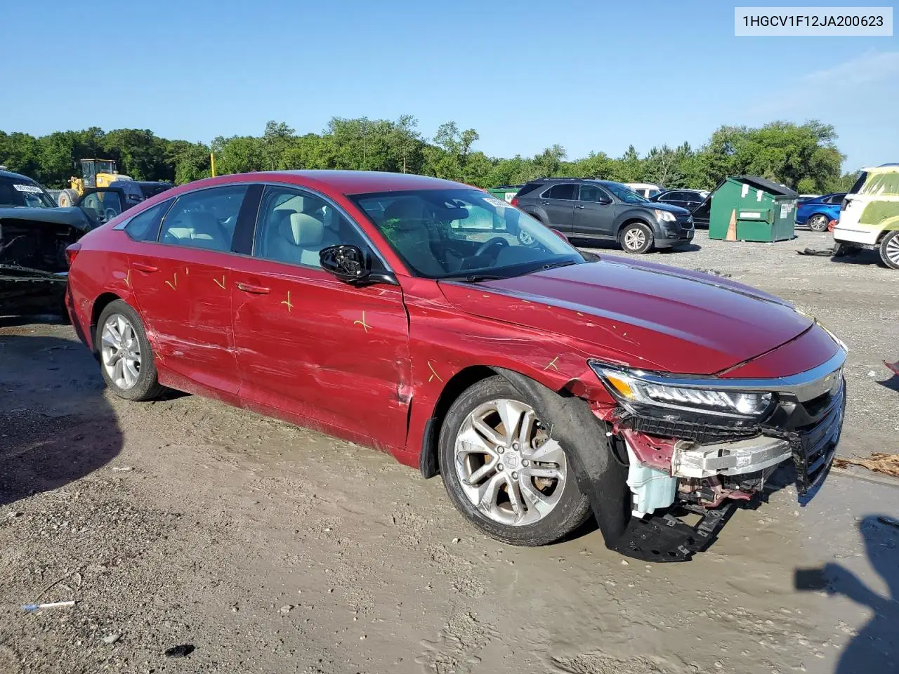 2018 Honda Accord Lx VIN: 1HGCV1F12JA200623 Lot: 56588095