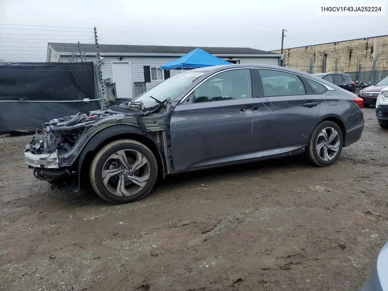 2018 Honda Accord Ex VIN: 1HGCV1F43JA252224 Lot: 57036535