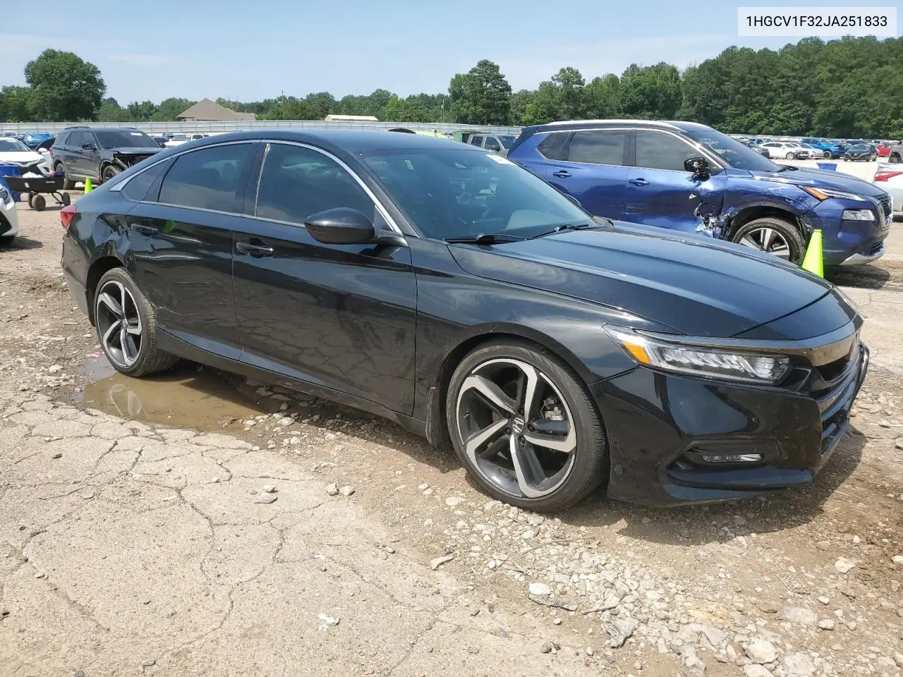 2018 Honda Accord Sport VIN: 1HGCV1F32JA251833 Lot: 62497885