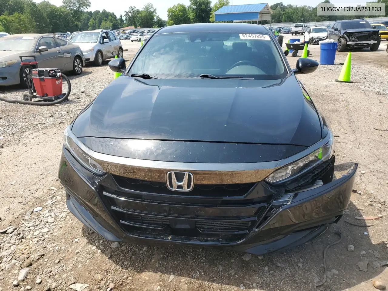 2018 Honda Accord Sport VIN: 1HGCV1F32JA251833 Lot: 62497885