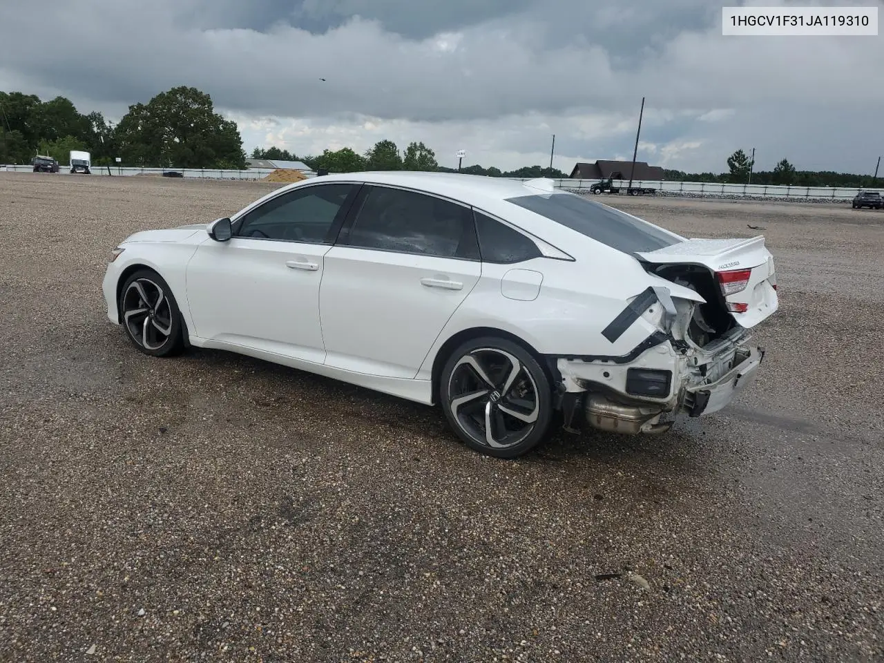 2018 Honda Accord Sport VIN: 1HGCV1F31JA119310 Lot: 63015275