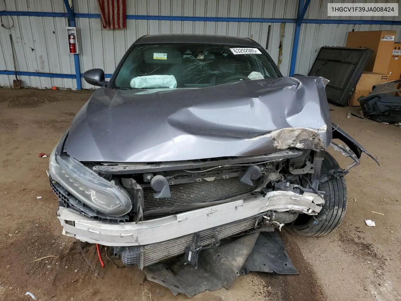 2018 Honda Accord Sport VIN: 1HGCV1F39JA008424 Lot: 63202085