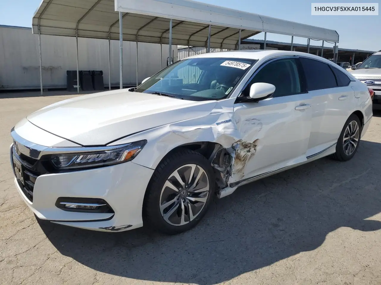 2019 Honda Accord Hybrid Exl VIN: 1HGCV3F5XKA015445 Lot: 54978575