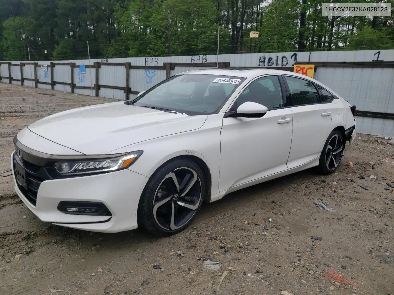 2019 Honda Accord Sport VIN: 1HGCV2F37KA028128 Lot: 56452835