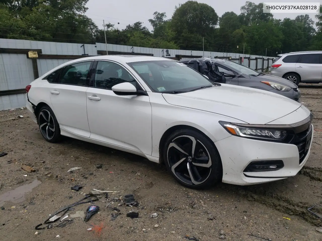 2019 Honda Accord Sport VIN: 1HGCV2F37KA028128 Lot: 56452835