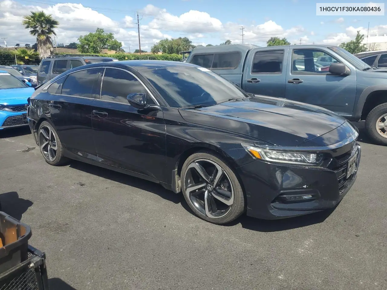 2019 Honda Accord Sport VIN: 1HGCV1F30KA080436 Lot: 56984015