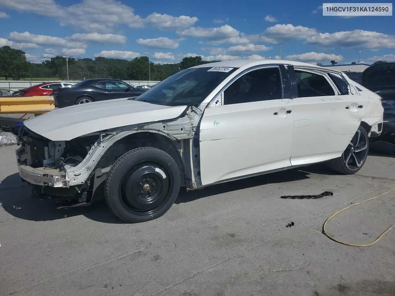 2019 Honda Accord Sport VIN: 1HGCV1F31KA124590 Lot: 58052295
