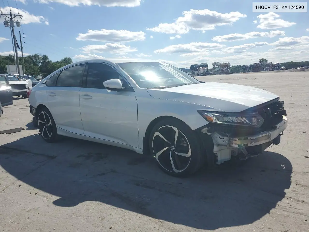 2019 Honda Accord Sport VIN: 1HGCV1F31KA124590 Lot: 58052295
