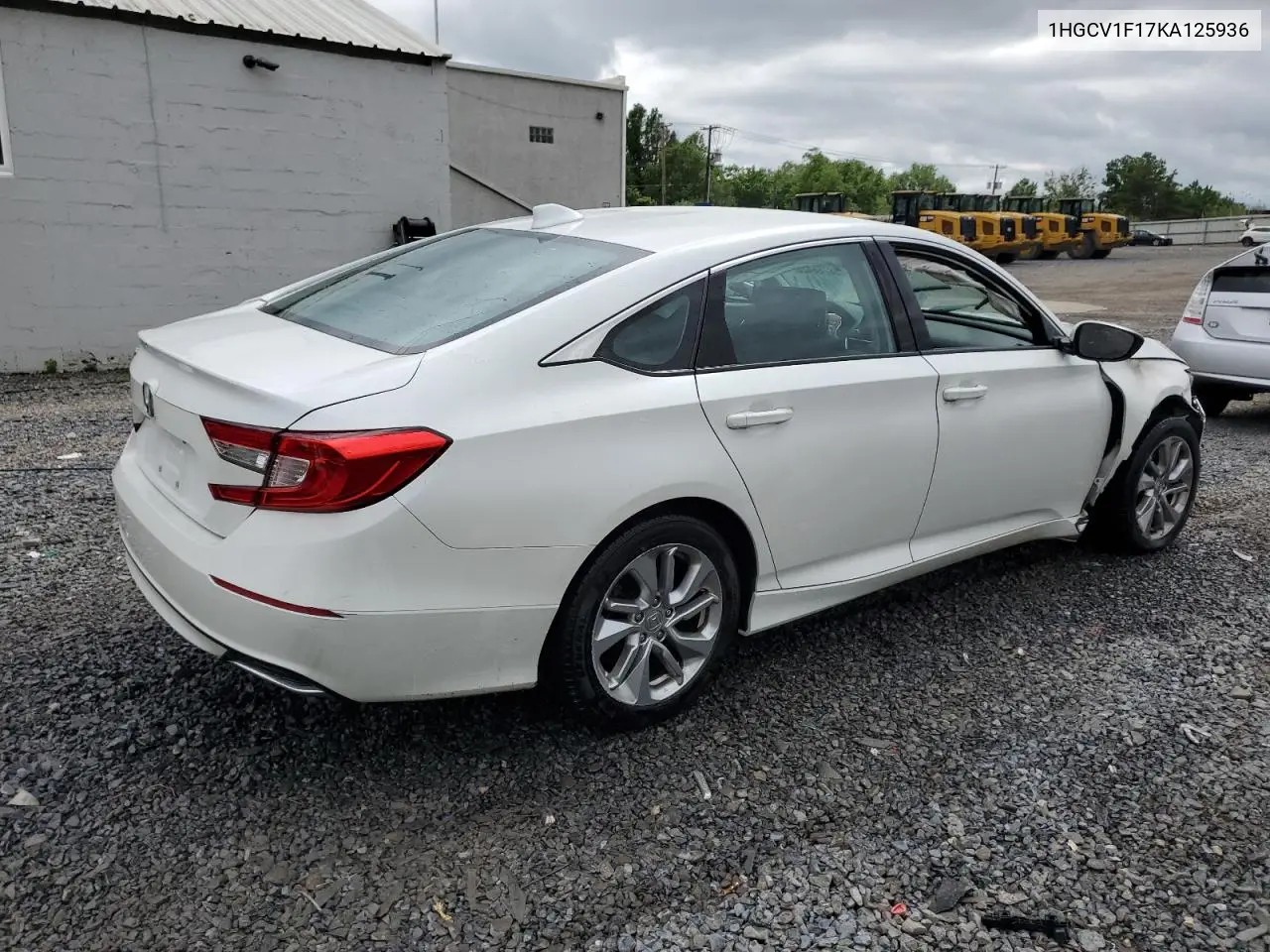 2019 Honda Accord Lx VIN: 1HGCV1F17KA125936 Lot: 58786425