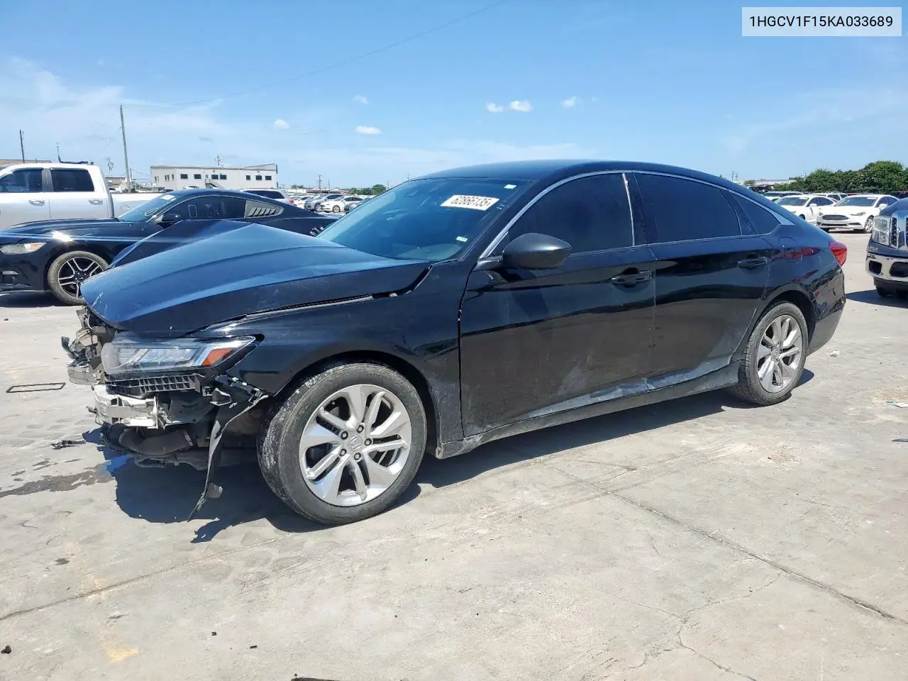 2019 Honda Accord Lx VIN: 1HGCV1F15KA033689 Lot: 62866135
